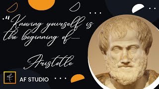 Aristotle 's Life Change Begins with Education, Not Inspiration | Quote14 || AF Studio