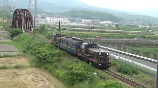 DE10＋マヤ34型検測車　マヤ検　原田ー筑前山家間通過