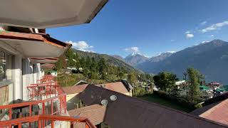 Panchachuli Mountains View from KMVN Munsiyari Room Balcony