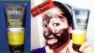 Oshea Herbal Bamboo Charcoal Peel off Mask | My Full Review And Demo | Skin care | TipsOfGarima