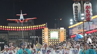 藍場浜を流す「かもめ連」2018徳島夏の阿波おどり（2018.8.12）