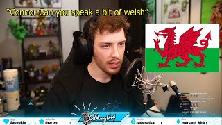 Connor speaking welsh and pronouncing \