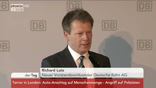 Deutsche Bahn: Richard Lutz nach der Aufsichtsratssitzung am 22.03.2017