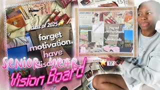 💌 making a vision board for my SENIOR YEAR 🎓 ⭐️  | vision board inspo, becoming valedictorian