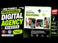 Build a Modern Responsive DIGITAL AGENCY WEBSITE using ELEMENTOR | Wordpress Elementor Tutorial 2026
