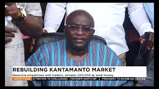 Rebuilding Kantamanto Market: Bawumia empathizes with traders, donates 200,000 as seed money