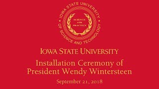 Installation Ceremony of President Wendy Wintersteen