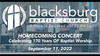 170th Anniversary Homecoming Concert - September 11, 2022