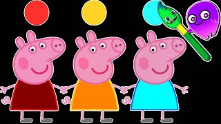 Peppa Pig! | Learn Magic Colors and Numbers with Peppa Pig! | Groovy The Martian