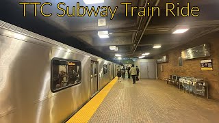 Toronto TTC Subway Train Ride Before Strike Averted 6/6/2024