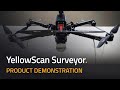 Demo YellowScan Surveyor on the Escadrone Six3  + Real-Time Point Cloud LiveStation