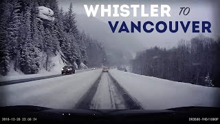 Whistler to Vancouver in Heavy Snow