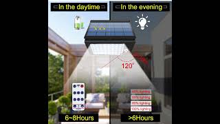 Outdoor Foldable Adjustable Lightness with 6 Working Modes Waterproof Solar Lights #solargardenlight