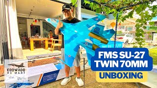 UNBOXING: FMS SU-27 TWIN 70mm