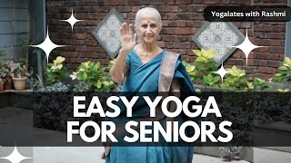 Easy Yoga for Senior Citizens | Chair Yoga | Exercises for Older Adults | Yogalates with Rashmi