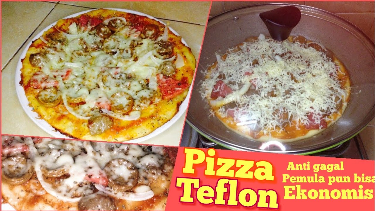 Resep PIZZA TEFLON ANTI GAGAL *Pizza Without Oven Only Top Stove Pizza ...