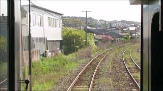 JR九州BEC819系Z004編成　若松線　折尾⇔若松(全線往復)　前面展望動画