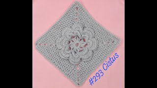 Cistus square pattern  - one crochet stitch a day