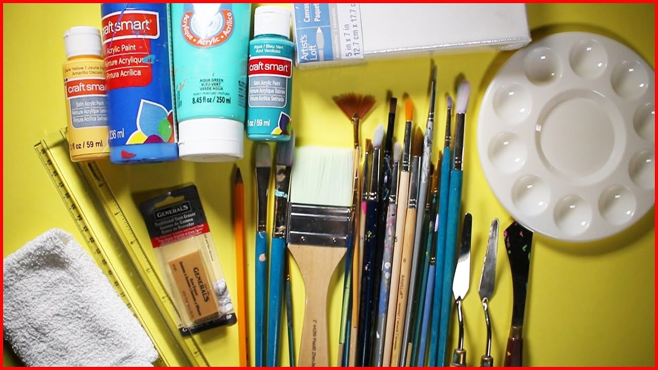 Materiales Basicos De Pintura Acrilica Youtube