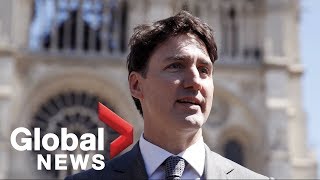 Trudeau offers Canadian softwood lumber, steel to help rebuild Notre Dame Cathedral