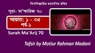 Bangla Tafsir 70 Surah ma'arij Part 1, 1-35