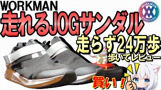 ワークマン「走れるジョグサンダル」走らず24万歩ウォーキングレビュー