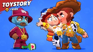 OLLIE-G , COLT WOODY kiss JESSIE  | Brawl Stars X Toy Story Funny Pose