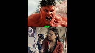 Red hulk is stronger than Green Hulk?😱#hulk #redhulk #avengers #marvel #mcu #wanda #shorts