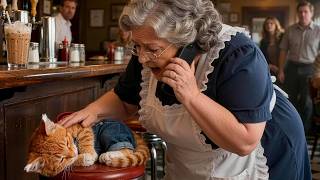 Ginger kitten's tummy ache... what the grandma did will melt your heart 🥺❤️