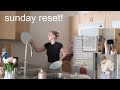 sunday reset with me!