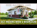 SIMPLE HOUSE DESIGN |5X7 METERS WITH 2 BEDROOM|