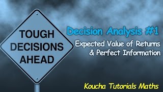Decision Analysis ~ Expected Value of Returns & Perfect Information