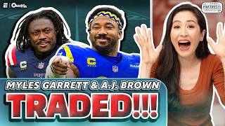 Myles Garrett and A.J. Brown Trade Reactions | The Mina Kimes Show ft. Lenny