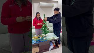 Gaurav gudiya nai christmas tree sajaya #shorts #youtubeshorts #gauravaroravlogs #merrychristmas