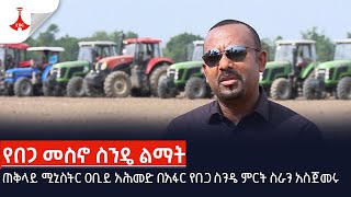 ጠቅላይ ሚኒስትር ዐቢይ አሕመድ በአፋር የበጋ ስንዴ ምርት ስራን አስጀመሩ Etv | Ethiopia | News