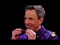 Seth Meyers Unravels While Eating Spicy Wings  Hot Ones