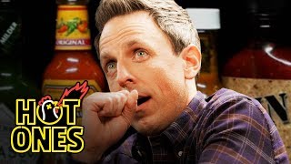 Seth Meyers Unravels While Eating Spicy Wings | Hot Ones