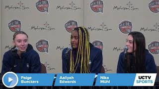 UConn Vs. UNC Press Conference: Paige Bueckers, Aaliyah Edwards, Nika Mühl