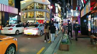 Korea TRIP at HOME: Garosugil Saturday night [4k60fps] 토요일밤 가로수길