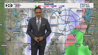 The final round of winter weather moves through DFW