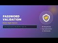 🔐 Password Strength Validation with RegEx: The Ultimate Guide for Beginners