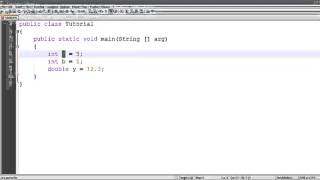Java Tutorial 2 - Variables