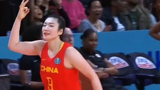 李梦国家队最强一战，单挑wnba总决赛mvp，率队单节打爆美国女篮