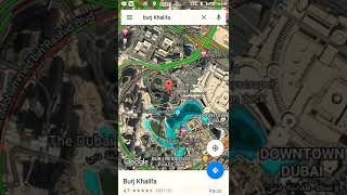 Identify burj khalifa in google map