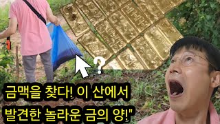 금맥을 찾다! 이 산에서 발견한 놀라운 금의 양/금속탐지기 여가활동 여가생활 취미생활, 탐사, 탐험, 보물찾기, A treasure, a metal detector