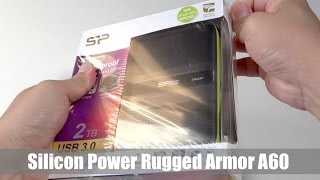 Silicon Power 2TB Rugged Armor A60 Portable Hard Drive Unboxing