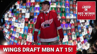 Michael Brandsegg-Nygard is a Red Wing! Power forward is taken 15th overall in the 2024 draft