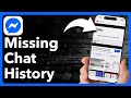 How To Fix Missing Chat History Sync Now In Messenger