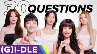 (G)I-DLEができるだけ早く30問に回答するゲームに挑戦！（日本語字幕） (G)I-DLE Answers 30 Questions As Quickly As Possible