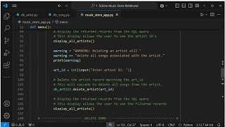 Part 7: Python SQLite Relational Database - Delete Data